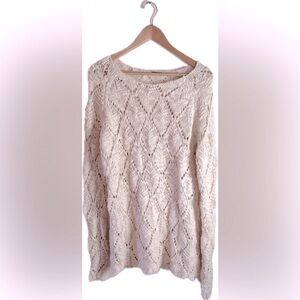 BLACK SWAN Cotton Cream Knit Sweater